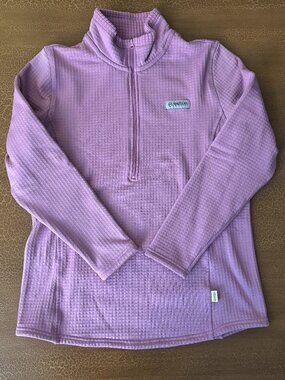 Magellan Outdoors Classic Fit Pullover Waffle Grid - Lavendar Size Large